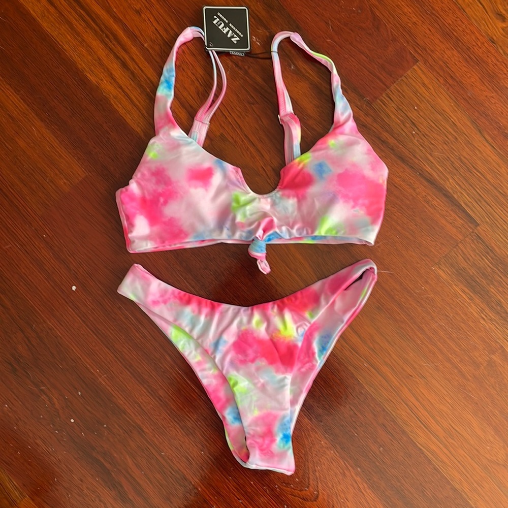 Zaful cheeky tie-dye bikini NWT